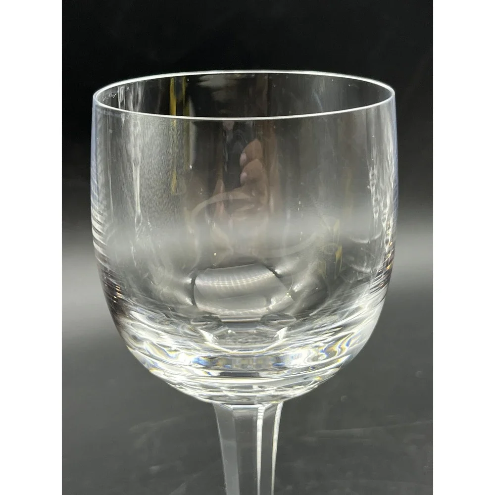 Vintage Kosta Boda Hock Crystal Wine Glass Set of 4 Signed